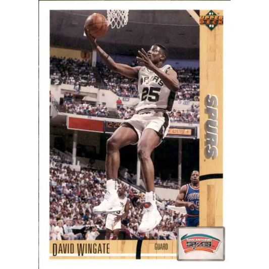 1991-92 Upper Deck #217 David Wingate NM-MT San Antonio Spurs Basketball Card - Basketball Card Single