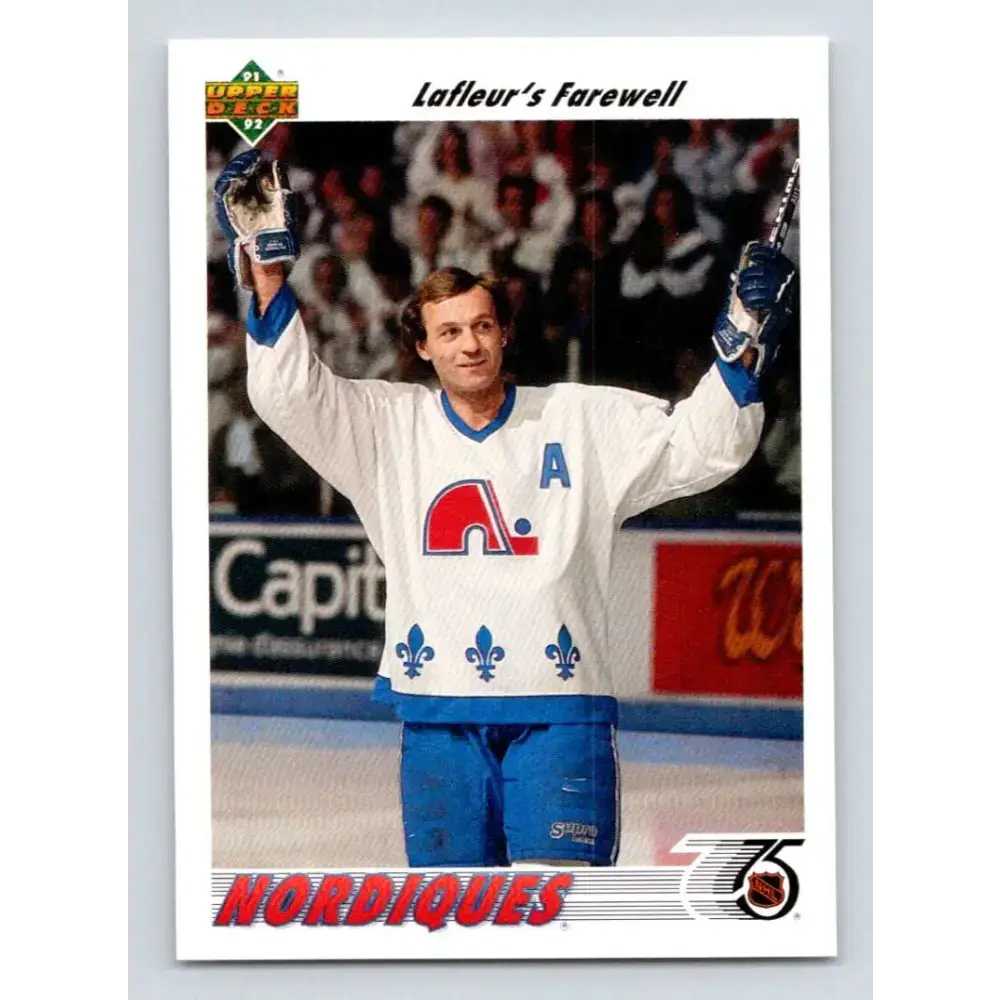 1991-92 Upper Deck #219 Guy Lafleur Farewell NM-MT Hockey Card - Hockey Card Single