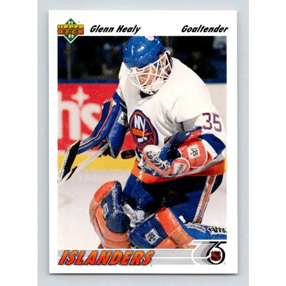 1991-92 Upper Deck #224 Glenn Healy NM-MT New York Islanders Hockey Card - Hockey Card Single
