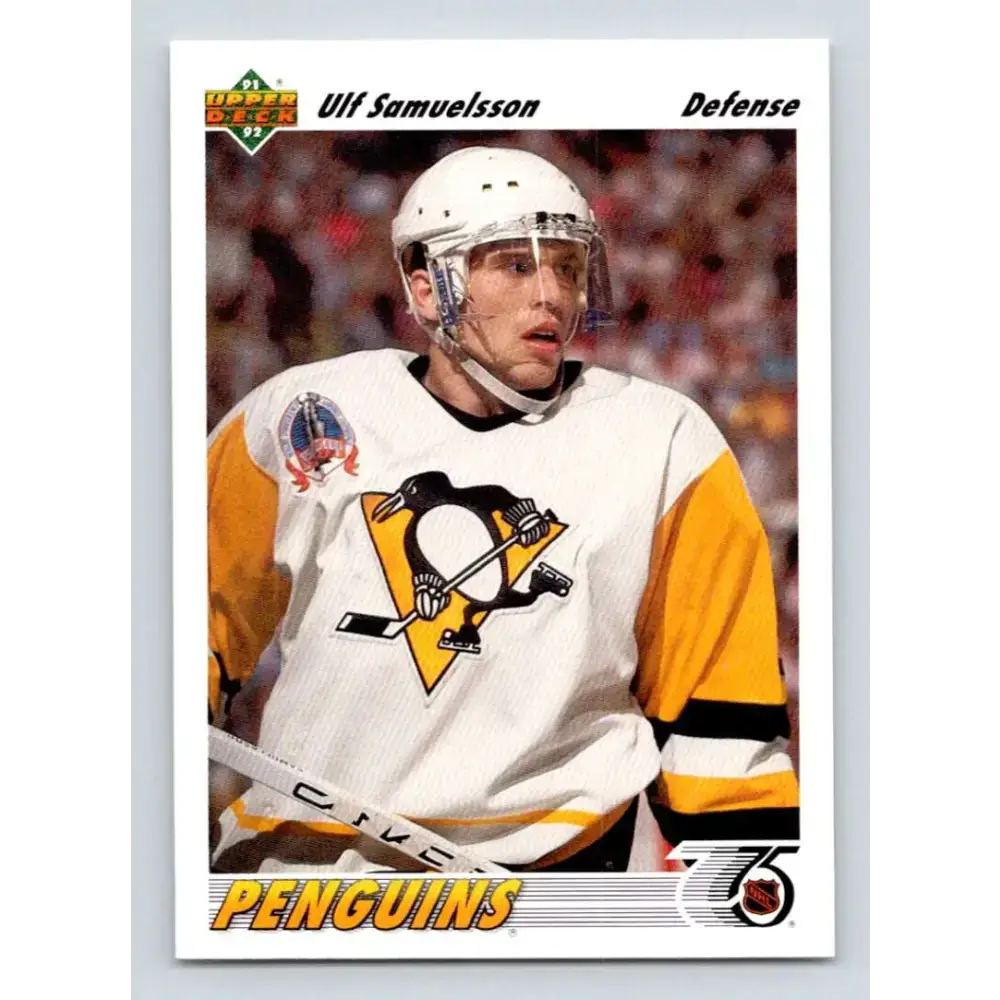1991-92 Upper Deck #230 Ulf Samuelsson NM-MT Pittsburgh Penguins Hockey Card - Hockey Card Single