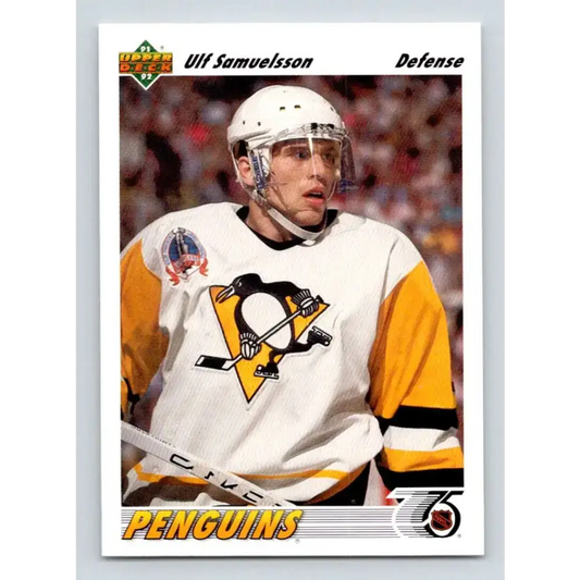 1991-92 Upper Deck #230 Ulf Samuelsson NM-MT Pittsburgh Penguins Hockey Card - Hockey Card Single