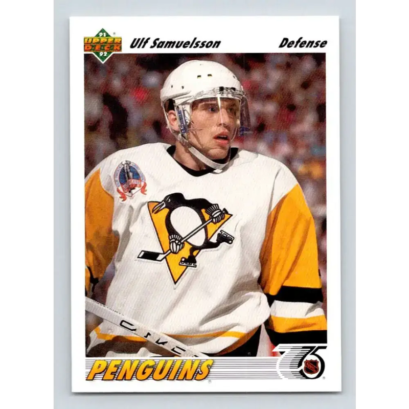 1991-92 Upper Deck #230 Ulf Samuelsson NM-MT Pittsburgh Penguins Hockey Card - Hockey Card Single
