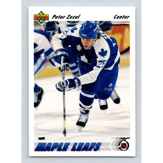 1991-92 Upper Deck #241 Peter Zezel NM-MT Toronto Maple Leafs Hockey Card - Hockey Card Single