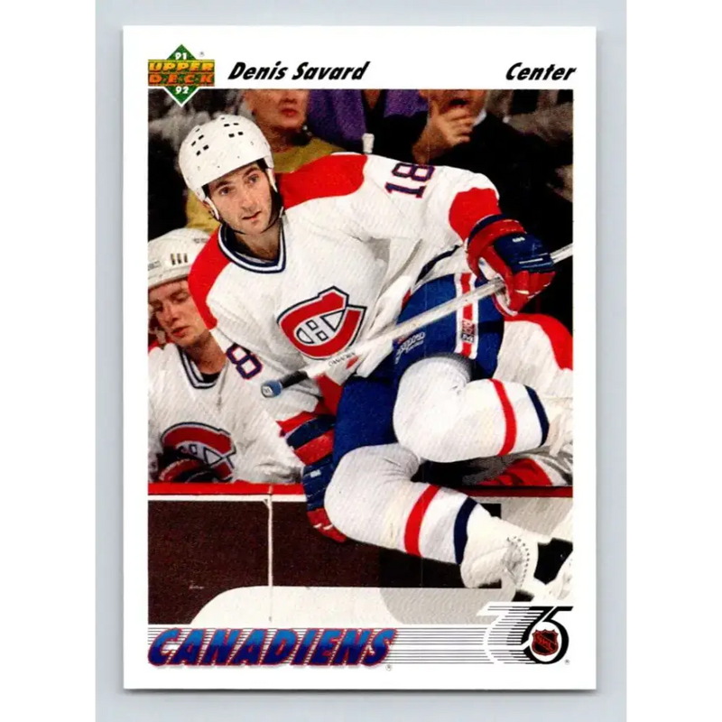 1991-92 Upper Deck #242 Denis Savard NM-MT Montreal Canadiens Hockey Card - Hockey Card Single