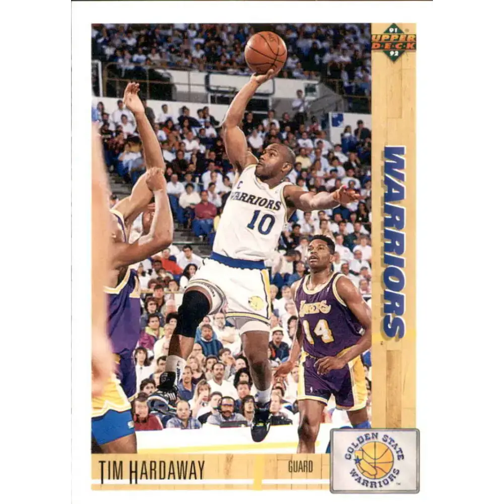 1991-92 Upper Deck #243 Tim Hardaway NM-MT Golden State Warriors Basketball Card - Basketball Card Single