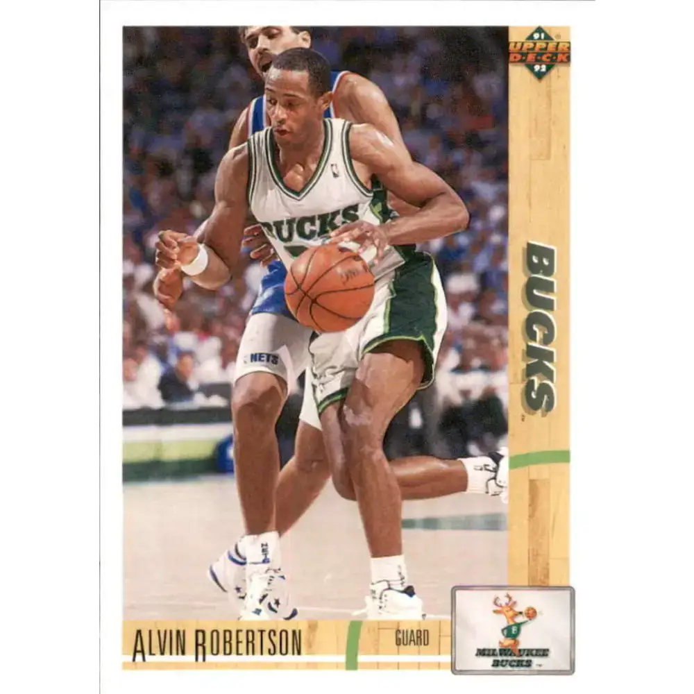 1991-92 Upper Deck #244 Alvin Robertson NM-MT Milwaukee Bucks Basketball Card - Basketball Card Single