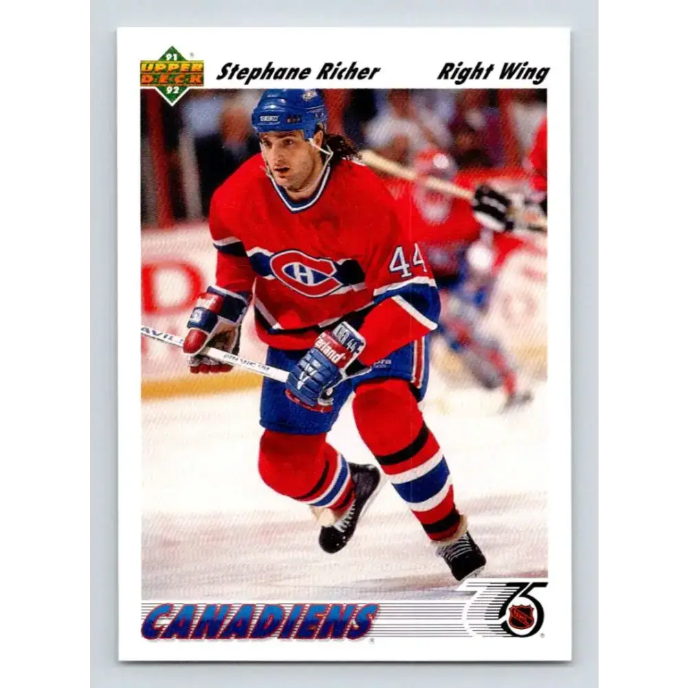 1991-92 Upper Deck #244 Stephane Richer NM-MT Hockey Card - Hockey Card Single