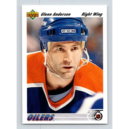 1991-92 Upper Deck #250 Glenn Anderson NM-MT Hockey Card - Hockey Card Single