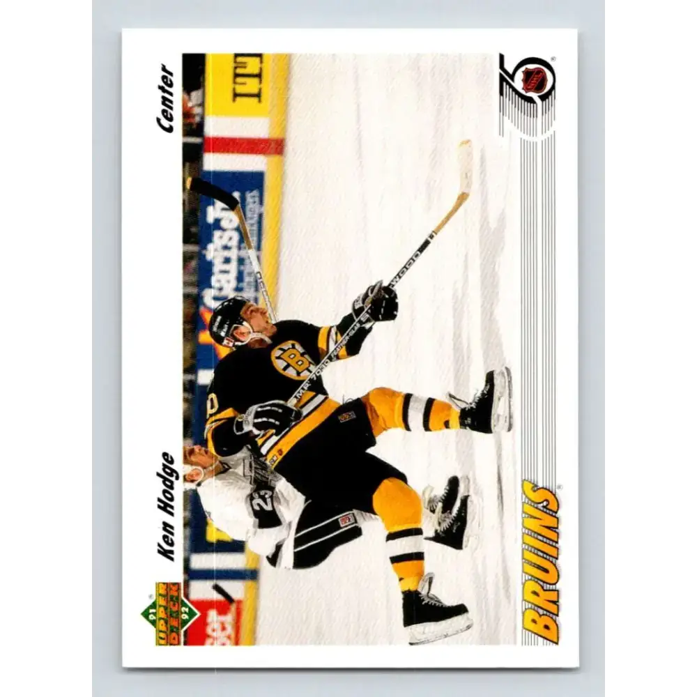 1991-92 Upper Deck #251 Ken Hodge Jr. NM-MT Boston Bruins Hockey Card - Hockey Card Single