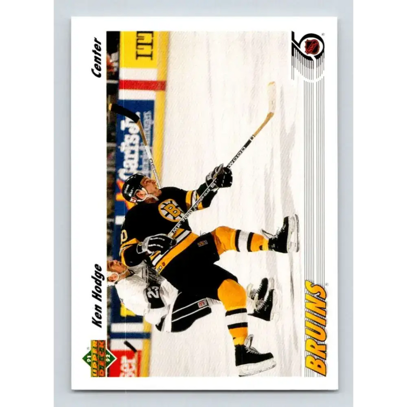 1991-92 Upper Deck #251 Ken Hodge Jr. NM-MT Boston Bruins Hockey Card - Hockey Card Single