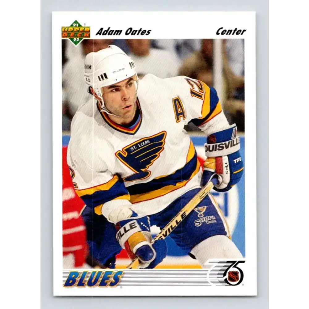 1991-92 Upper Deck #252 Adam Oates NM-MT Hockey Card - Hockey Card Single