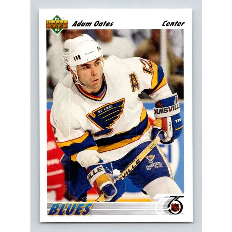 1991-92 Upper Deck #252 Adam Oates NM-MT Hockey Card - Hockey Card Single