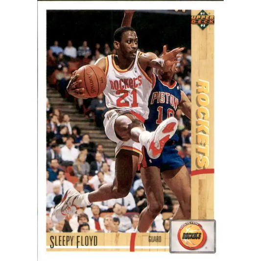 1991-92 Upper Deck #252 Sleepy Floyd NM-MT Houston Rockets Basketball Card - Basketball Card Single