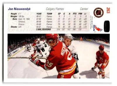 1991-92 Upper Deck #263b Joe Nieuwendyk - Hockey Card Single