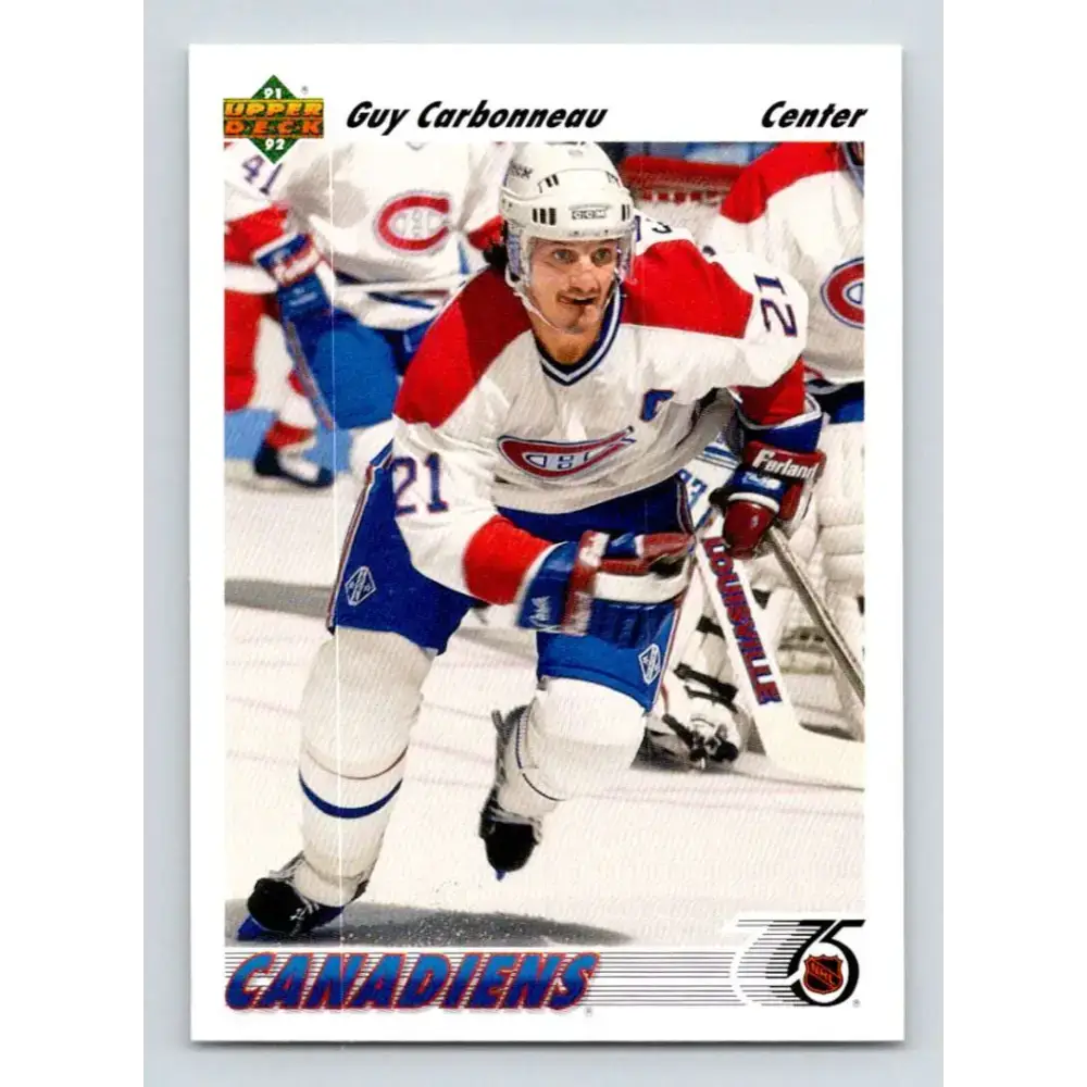 1991-92 Upper Deck #265 Guy Carbonneau NM-MT Montreal Canadiens Hockey Card - Hockey Card Single