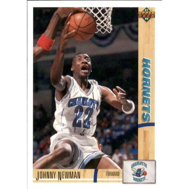 1991-92 Upper Deck #268 Johnny Newman NM-MT Charlotte Hornets Basketball Card - Basketball Card Single
