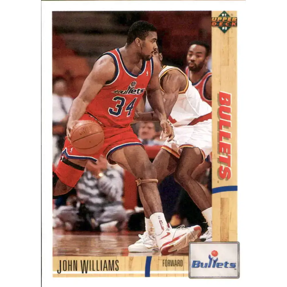 1991-92 Upper Deck #272 John Williams NM-MT Washington Bullets Basketball Card - Basketball Card Single