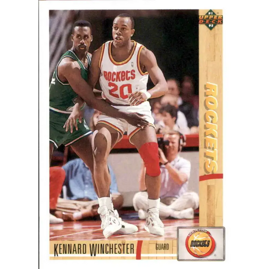 1991-92 Upper Deck #273 Kennard Winchester NM-MT RC Rookie Houston Rockets Basketball Card - Basketball Card Single