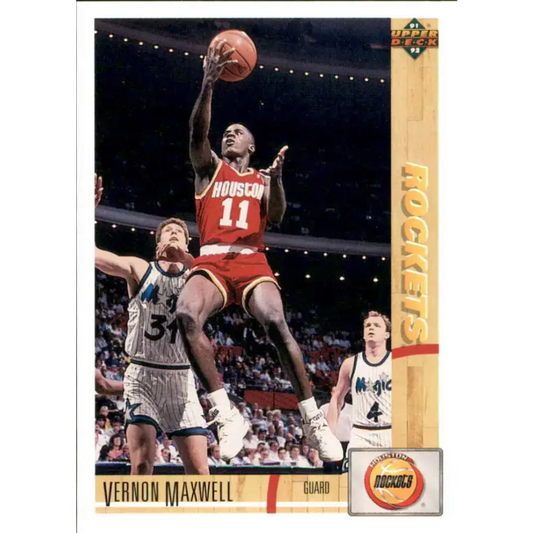 1991-92 Upper Deck #275 Vernon Maxwell NM-MT Houston Rockets Basketball Card - Basketball Card Single