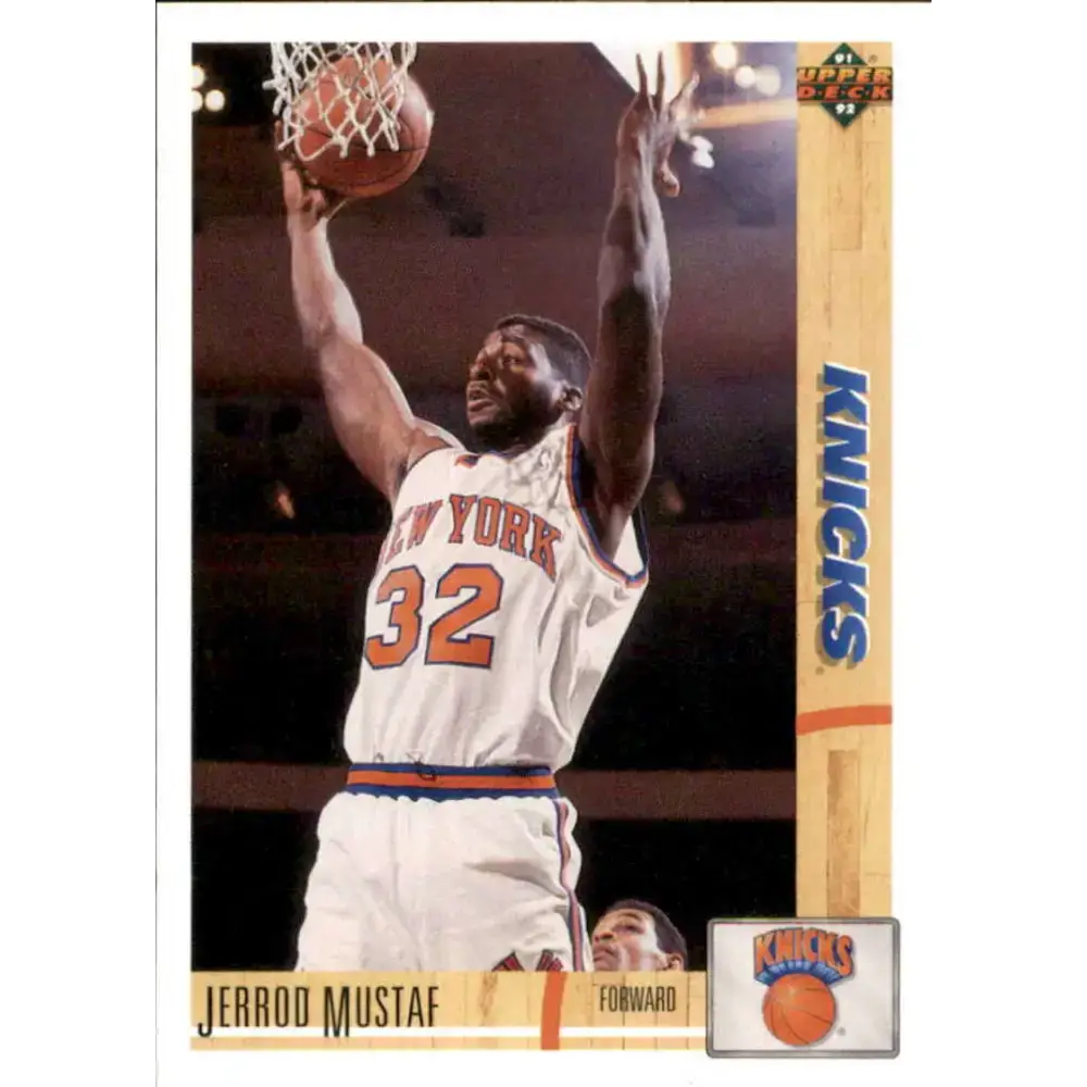 1991-92 Upper Deck #284 Jerrod Mustaf NM-MT New York Knicks Basketball Card - Basketball Card Single