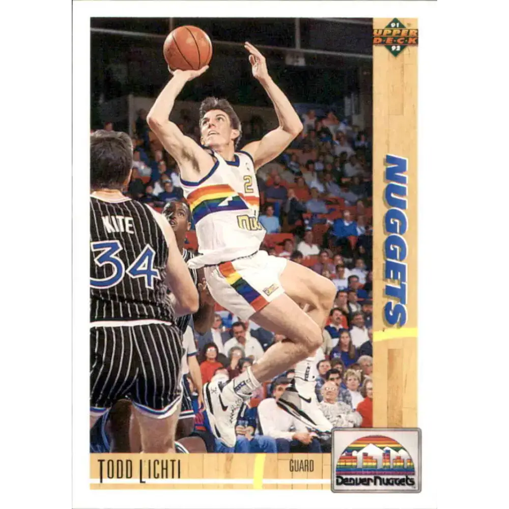 1991-92 Upper Deck #299 Todd Lichti NM-MT Denver Nuggets Basketball Card - Basketball Card Single