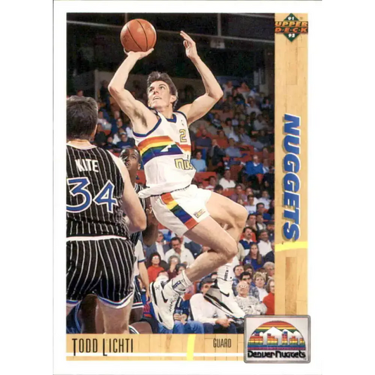 1991-92 Upper Deck #299 Todd Lichti NM-MT Denver Nuggets Basketball Card - Basketball Card Single