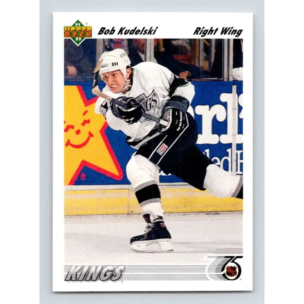 1991-92 Upper Deck #301 Bob Kudelski NM-MT Los Angeles Kings Hockey Card - Hockey Card Single