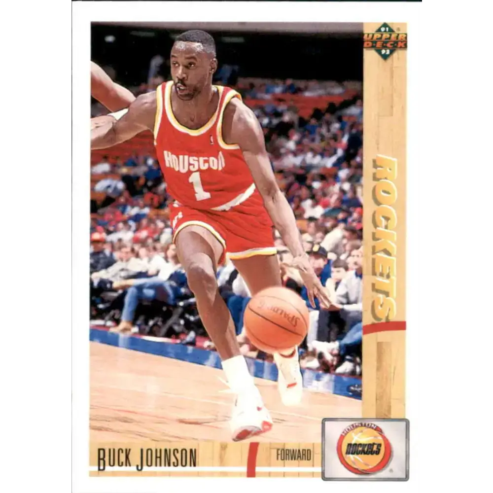 1991-92 Upper Deck #302 Buck Johnson NM-MT Houston Rockets Basketball Card - Basketball Card Single