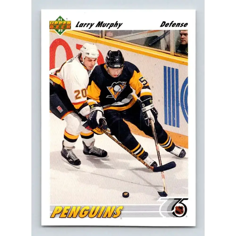 1991-92 Upper Deck #302 Larry Murphy NM-MT Pittsburgh Penguins Hockey Card - Hockey Card Single