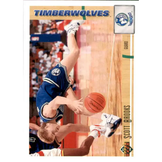 1991-92 Upper Deck #303 Scott Brooks NM-MT Minnesota Timberwolves Basketball Card - Basketball Card Single