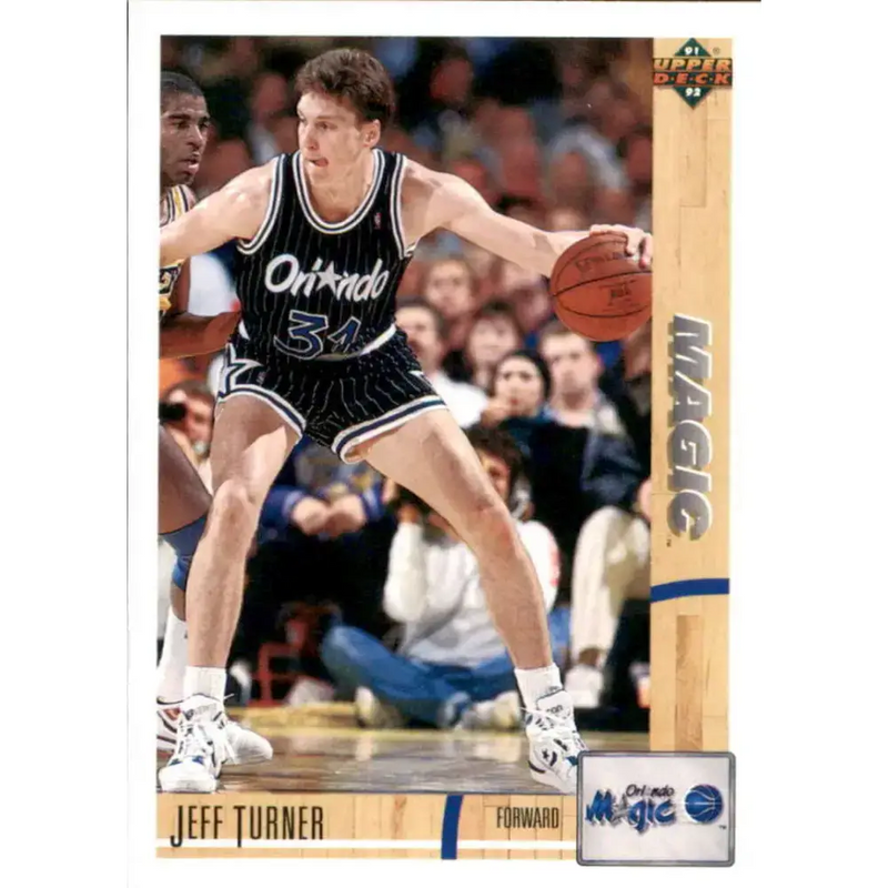 1991-92 Upper Deck #304 Jeff Turner NM-MT Orlando Magic Basketball Card - Basketball Card Single