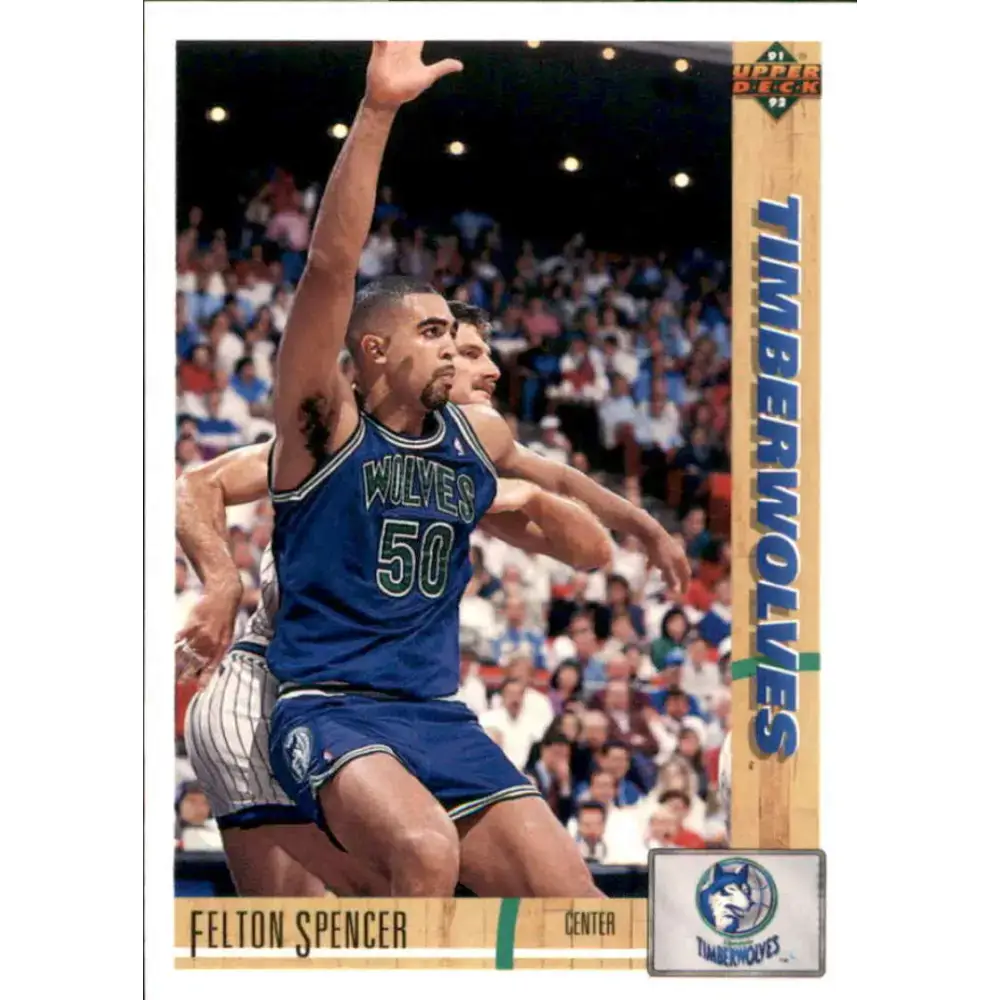 1991-92 Upper Deck #305 Felton Spencer NM-MT Minnesota Timberwolves Basketball Card - Basketball Card Single