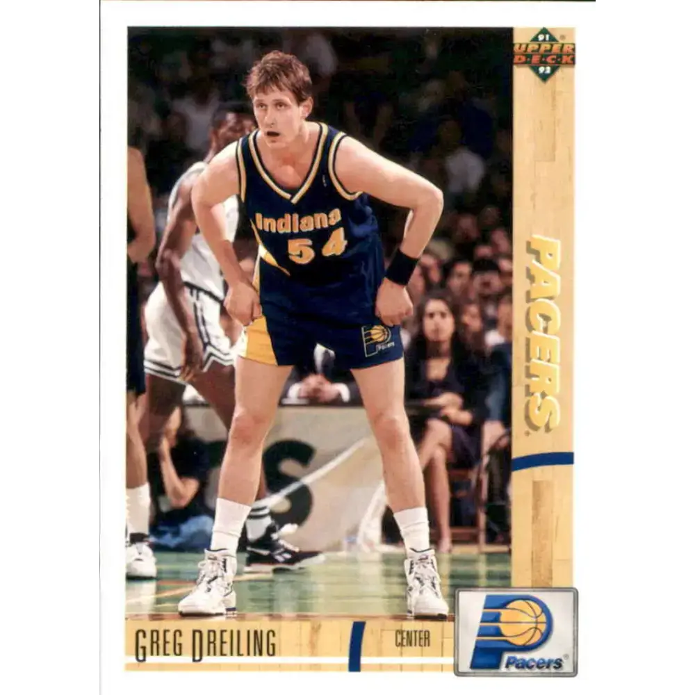 1991-92 Upper Deck #306 Greg Dreiling NM-MT Indiana Pacers Basketball Card - Basketball Card Single