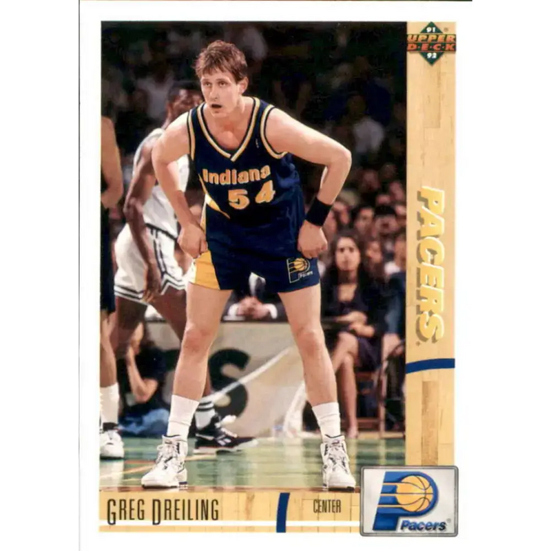 1991-92 Upper Deck #306 Greg Dreiling NM-MT Indiana Pacers Basketball Card - Basketball Card Single