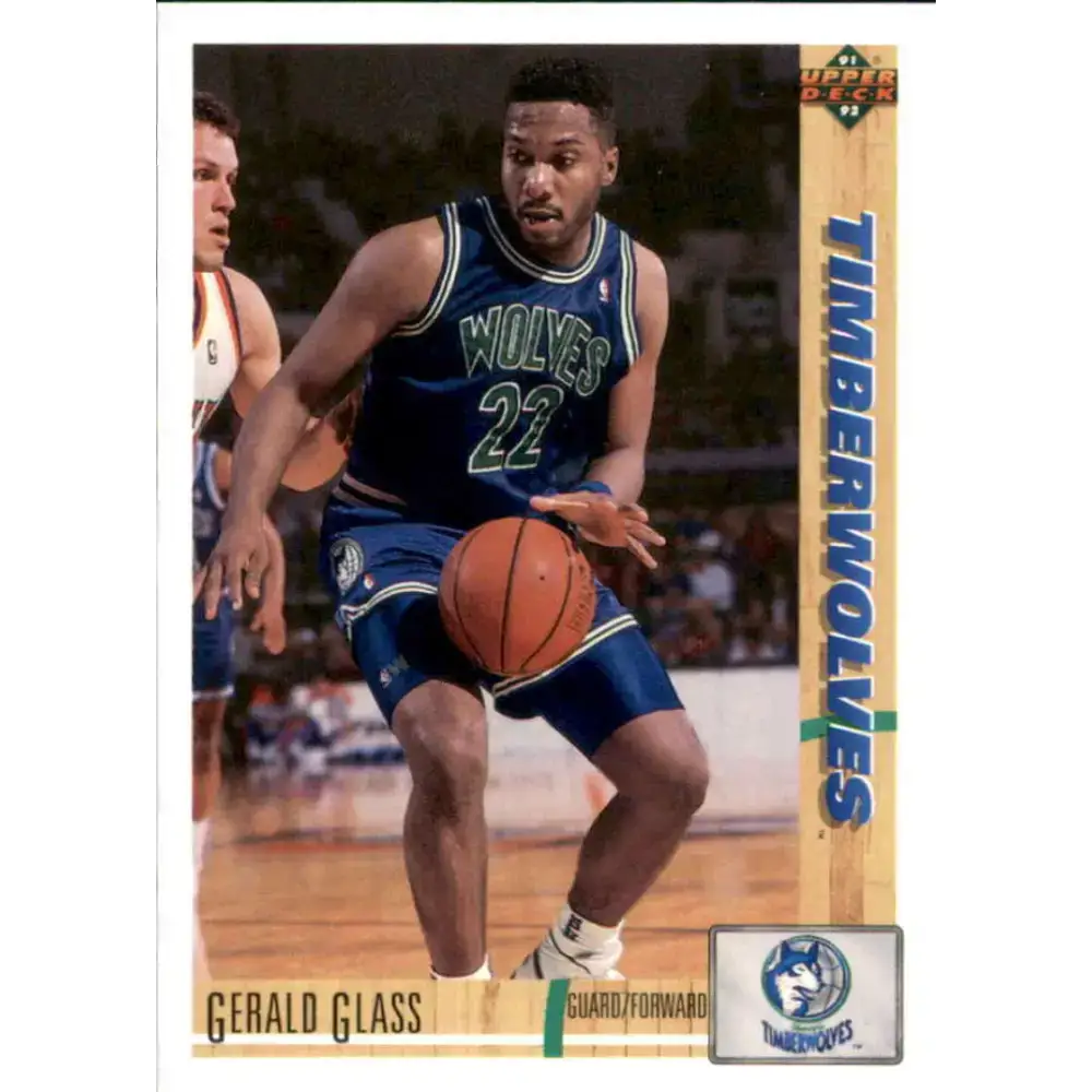 1991-92 Upper Deck #307 Gerald Glass NM-MT Minnesota Timberwolves Basketball Card - Basketball Card Single