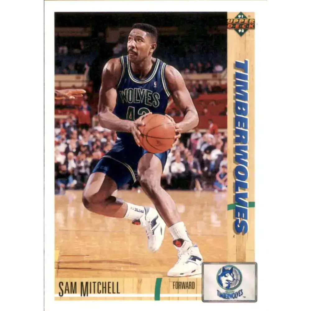 1991-92 Upper Deck #309 Sam Mitchell NM-MT Minnesota Timberwolves Basketball Card - Basketball Card Single