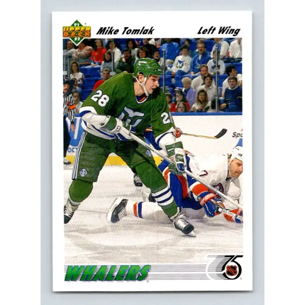 1991-92 Upper Deck #310 Mike Tomlak NM-MT Hartford Whalers Hockey Card - Hockey Card Single