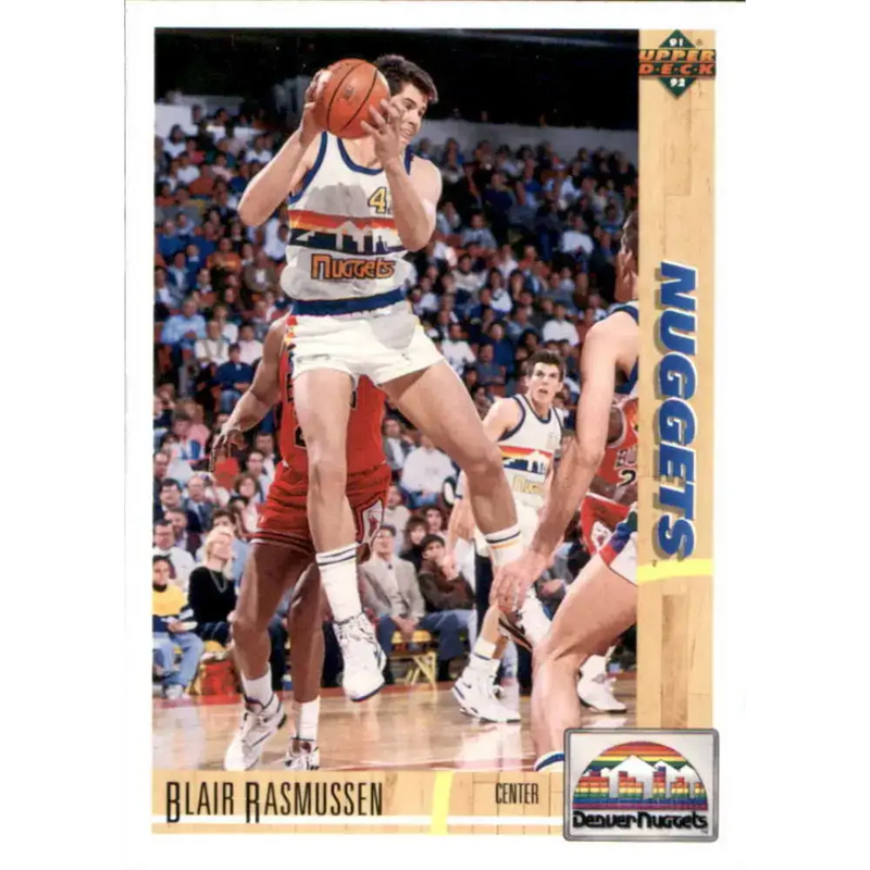 1991-92 Upper Deck #312 Blair Rasmussen NM-MT Denver Nuggets Basketball Card - Basketball Card Single