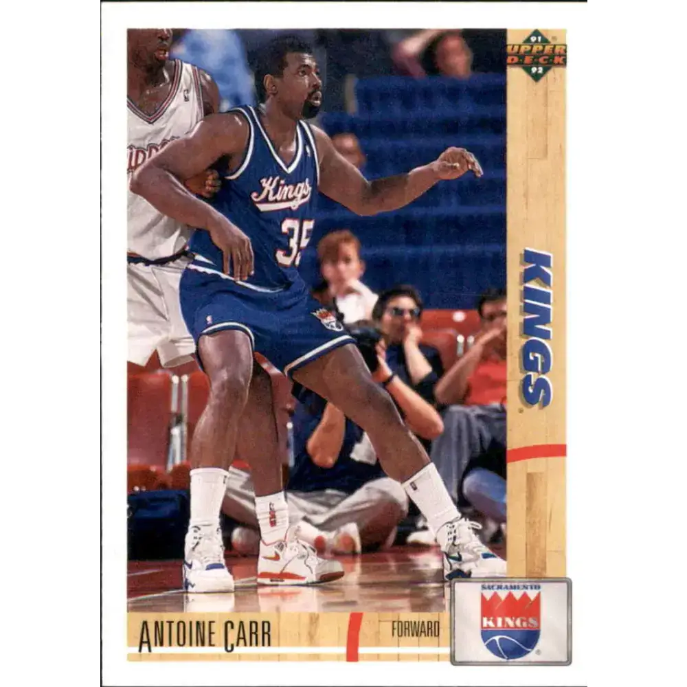 1991-92 Upper Deck #313 Antoine Carr NM-MT Sacramento Kings Basketball Card - Basketball Card Single