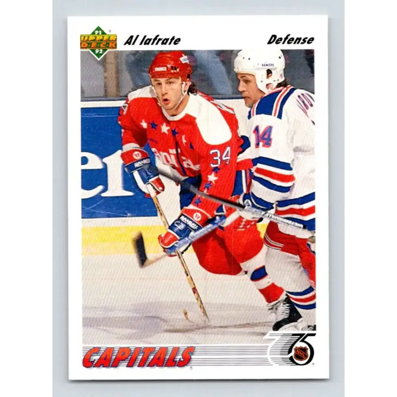 1991-92 Upper Deck #318 Al Iafrate NM-MT Washington Capitals Hockey Card - Hockey Card Single