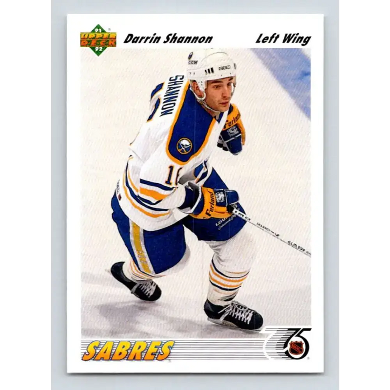 1991-92 Upper Deck #322 Darrin Shannon NM-MT Hockey Card - Hockey Card Single
