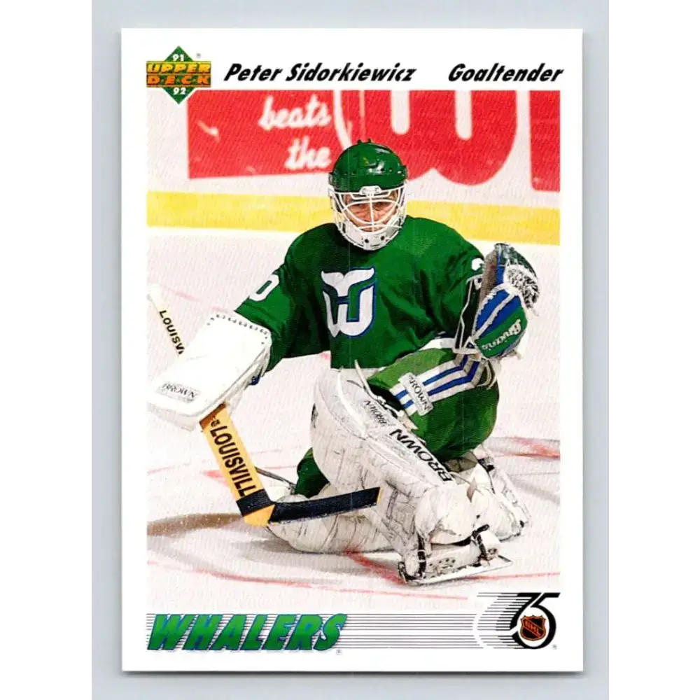 1991-92 Upper Deck #325 Peter Sidorkiewicz NM-MT Hartford Whalers Hockey Card - Hockey Card Single