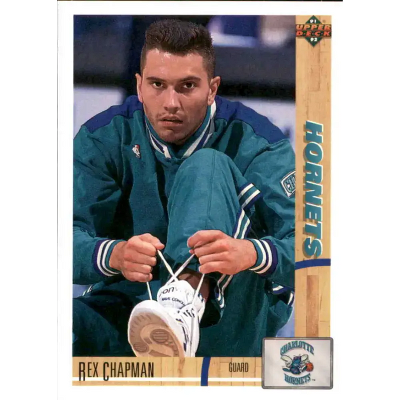 1991-92 Upper Deck #325 Rex Chapman NM-MT Charlotte Hornets Basketball Card - Basketball Card Single