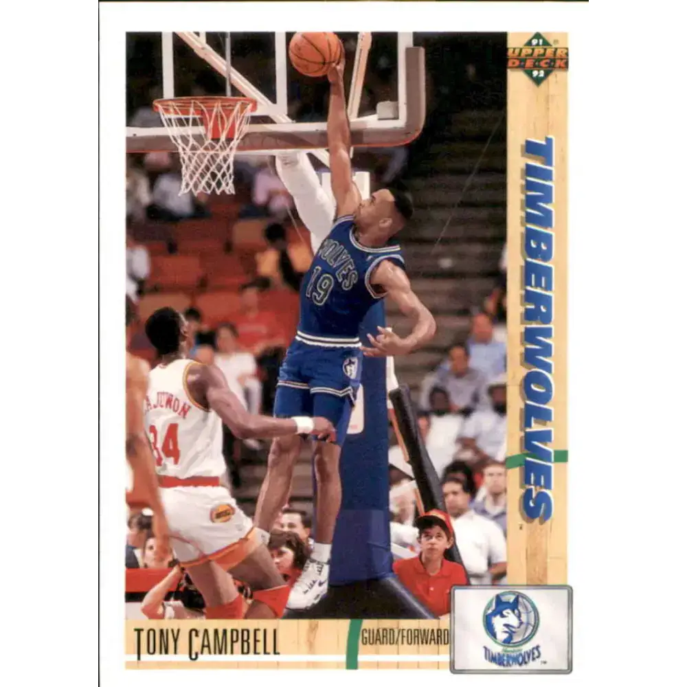 1991-92 Upper Deck #326 Tony Campbell NM-MT Minnesota Timberwolves Basketball Card - Basketball Card Single