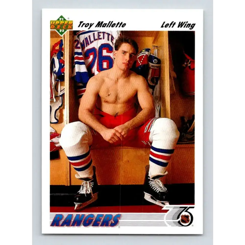 1991-92 Upper Deck #326 Troy Mallette NM-MT Hockey Card - Hockey Card Single
