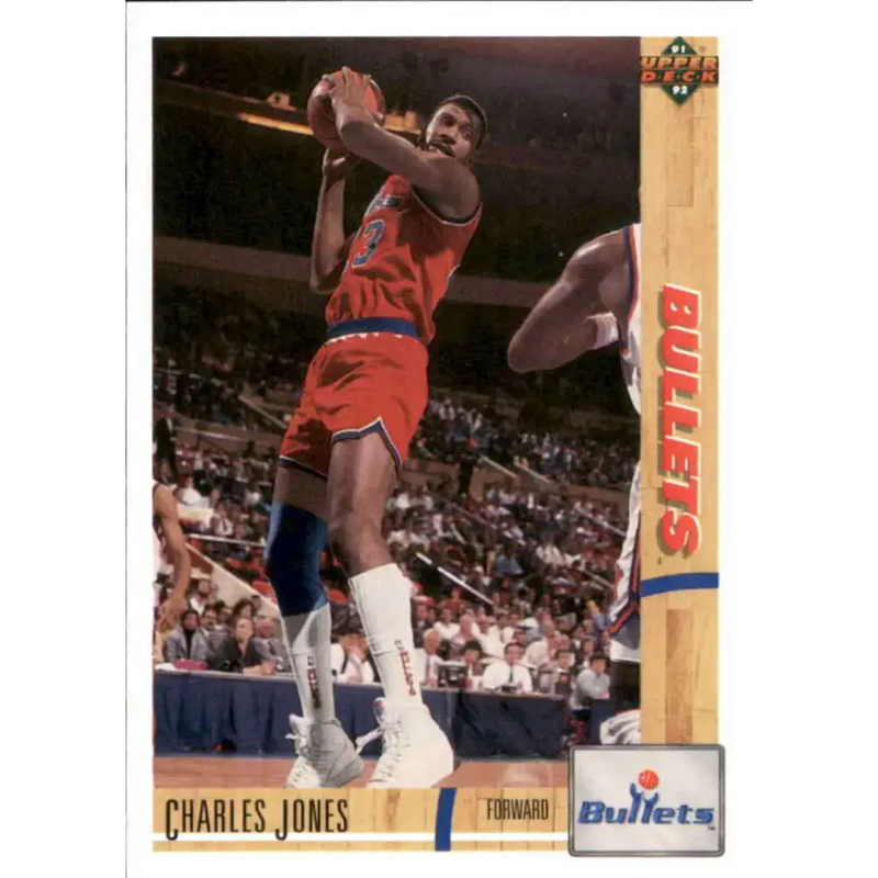 1991-92 Upper Deck #328 Charles Jones NM-MT Washington Bullets Basketball Card - Basketball Card Single