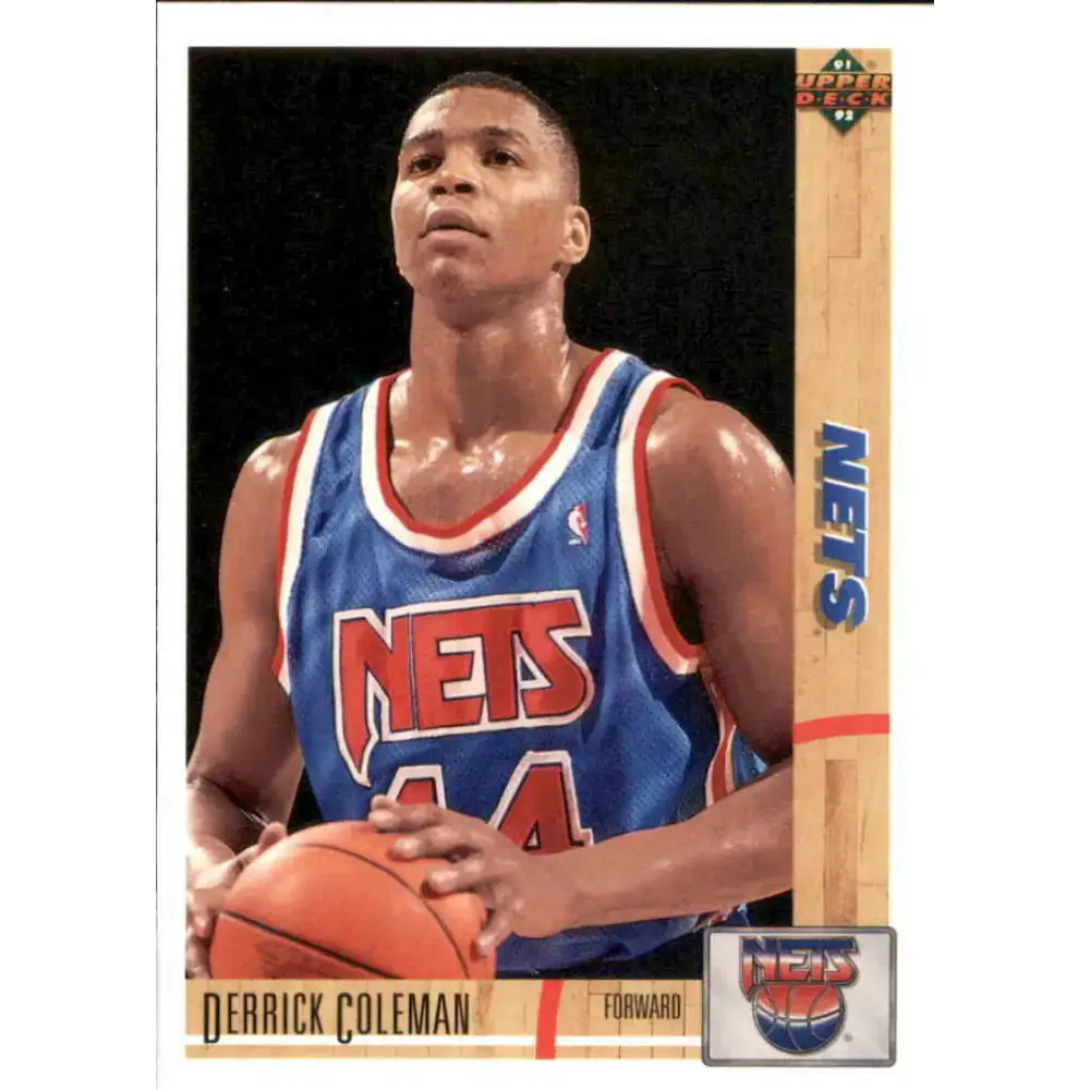 1991-92 Upper Deck #332 Derrick Coleman NM-MT New Jersey Nets Basketball Card - Basketball Card Single