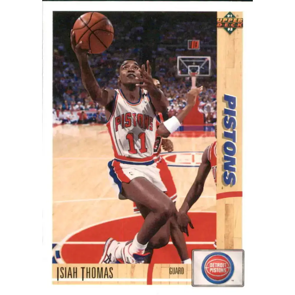 1991-92 Upper Deck #333 Isiah Thomas NM-MT Detroit Pistons Basketball Card - Basketball Card Single