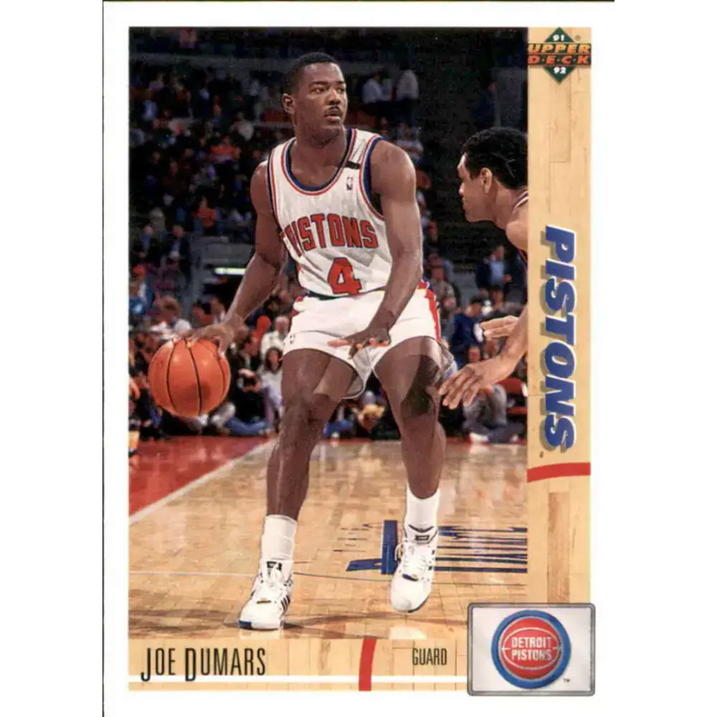 1991-92 Upper Deck #335 Joe Dumars NM-MT Detroit Pistons Basketball Card - Basketball Card Single