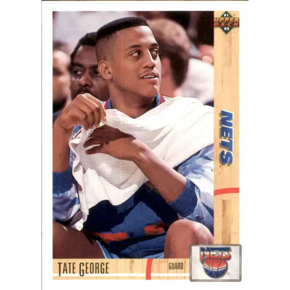 1991-92 Upper Deck #336 Tate George NM-MT New Jersey Nets Basketball Card - Basketball Card Single